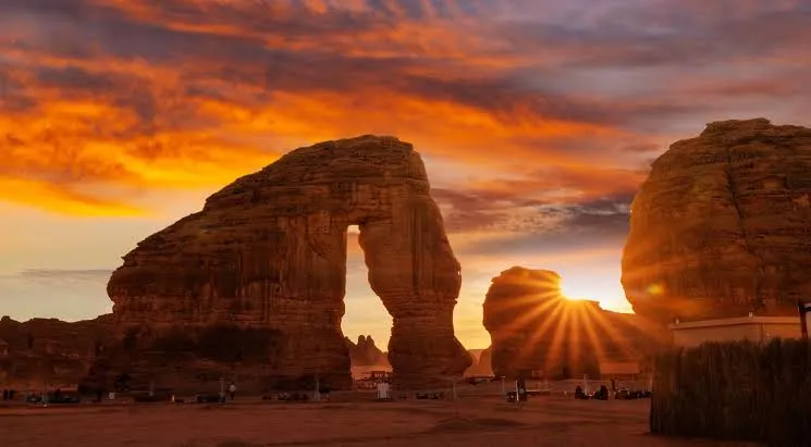 Elephant Rock at sunset