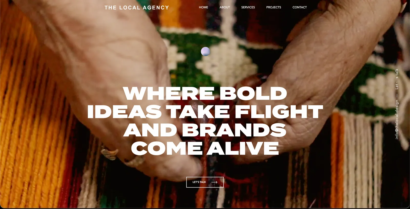 The Local Agency website hero